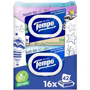 Tempo Feuchtes Toilettenpapier - Kids Megapack - 16 Packungen Tempo Feuchtes Toilettenpapier - Kids Megapack - 16 Packungen