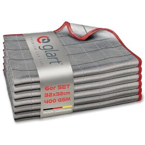 Glart 44C6R 6X Carbontücher, Fensterputztücher, Scheibentuch, Carbon Auto Tücher, Mikrofaser Glastücher, Auto Fenstertuch ohne Streifen & Schlieren, Scheiben Poliertücher fusselfrei 32x32 cm, 400 GSM Glart 44C6R 6X Carbontücher, Fensterputztücher, Scheibentuch, Carbon Auto Tücher, Mikrofaser Glastücher, Auto Fenstertuch ohne Streifen & Schlieren, Scheiben Poliertücher fusselfrei 32x32 cm, 400 GSM