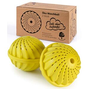 Hinrichs Waschball für Waschmaschine 2 Stück – Waschkugel für Waschmaschine mit Keramikperlen Waschen ohne Waschmittel – Gelb Eco Waschball ohne Duft Hinrichs Waschball für Waschmaschine 2 Stück – Waschkugel für Waschmaschine mit Keramikperlen Waschen ohne Waschmittel – Gelb Eco Waschball ohne Duft