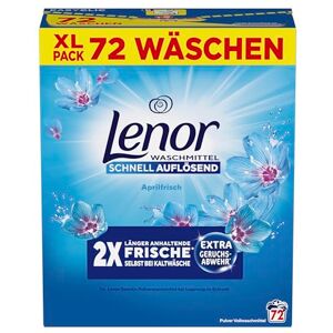 Lenor Pulverwaschmittel Universal Aprilfrisch, 72 Waschladungen, Extra Geruchsabwehr Und Lang Anhaltende Frische Lenor Pulverwaschmittel Universal Aprilfrisch, 72 Waschladungen, Extra Geruchsabwehr Und Lang Anhaltende Frische
