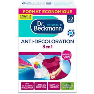 Dr. Beckmann – Anti-Fading 3-in-1 – Blatt Ultimativer Schutz Tücher – 50 Tücher, parfümfrei Dr. Beckmann – Anti-Fading 3-in-1 – Blatt Ultimativer Schutz Tücher – 50 Tücher, parfümfrei