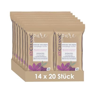 Cleanic Pure Intimate Intimpflegetücher 14 x 20 Stk. Panthenol Milchsäure sanfte Reinigung spülbar Cleanic Pure Intimate Intimpflegetücher 14 x 20 Stk. Panthenol Milchsäure sanfte Reinigung spülbar