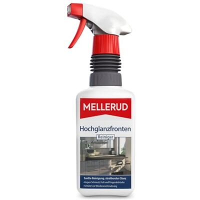 Mellerud Hochglanzfronten Reiniger 1 x 0,5 l Effektives Spray zur Reinigung von Schmutz, Fett und Fingerabdrücken Mellerud Hochglanzfronten Reiniger 1 x 0,5 l Effektives Spray zur Reinigung von Schmutz, Fett und Fingerabdrücken