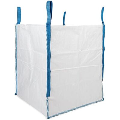 DURASACK Robuste Bautasche, 700 l, weiß, gewebtes Polypropylen, Müllbeutel für Demo und Bau, hält bis zu 1000 kg, oben offen DURASACK Robuste Bautasche, 700 l, weiß, gewebtes Polypropylen, Müllbeutel für Demo und Bau, hält bis zu 1000 kg, oben offen