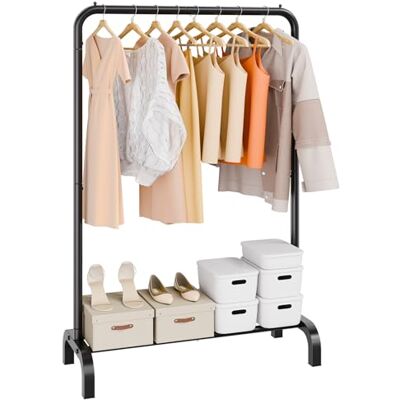 VEVOR Kleiderständer Garderobenständer 1 Kleiderstange, Strapazierfähiger Kleiderständer Schwarz 400 x 1010 x 1510 mm Kleiderständer für Schlafzimmer, Wäscheraum, Ankleidezimmer, Eingang usw. VEVOR Kleiderständer Garderobenständer 1 Kleiderstange, Strapazierfähiger Kleiderständer Schwarz 400 x 1010 x 1510 mm Kleiderständer für Schlafzimmer, Wäscheraum, Ankleidezimmer, Eingang usw.