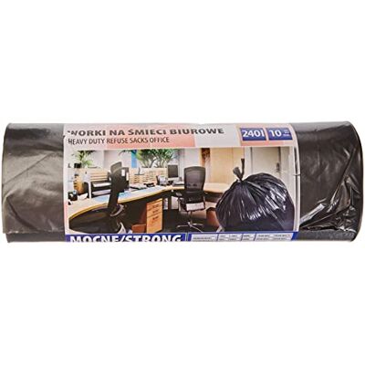 OFFICER PRODUCTS Office Products 22021252-05 Müllbeutel 240 L 10 Stück Stark Reissfest LDPE Müllsäcke Mülltüte Abfallsäcke Mülltüte für Den Hausmüll für das Büro Farbe: Schwarz Foliendicke: 30 μm OFFICER PRODUCTS Office Products 22021252-05 Müllbeutel 240 L 10 Stück Stark Reissfest LDPE Müllsäcke Mülltüte Abfallsäcke Mülltüte für Den Hausmüll für das Büro Farbe: Schwarz Foliendicke: 30 μm