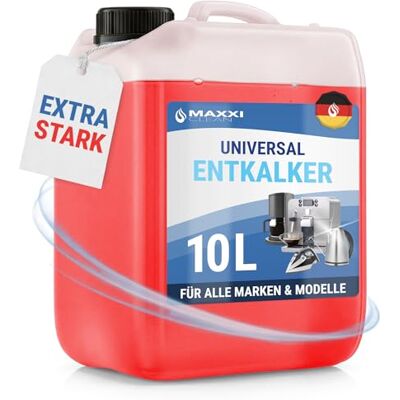Maxxi Clean 10 Liter Universal Entkalker für Ihren Kaffeevollautomaten im Kanister Für alle bekannten Marken geeignet Kalklöser für extra gründliche Reinigung Maxxi Clean 10 Liter Universal Entkalker für Ihren Kaffeevollautomaten im Kanister Für alle bekannten Marken geeignet Kalklöser für extra gründliche Reinigung