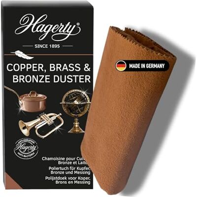 Hagerty Copper, Brass & Bronze Reinigungstuch für Kupfer, Messing und Bronze Imprägniertes Tuch aus 100% Baumwolle I Antioxidative Reinigung I Ideal zum Polieren, Reinigen und Pflegen 36x55 cm Hagerty Copper, Brass & Bronze Reinigungstuch für Kupfer, Messing und Bronze Imprägniertes Tuch aus 100% Baumwolle I Antioxidative Reinigung I Ideal zum Polieren, Reinigen und Pflegen 36x55 cm