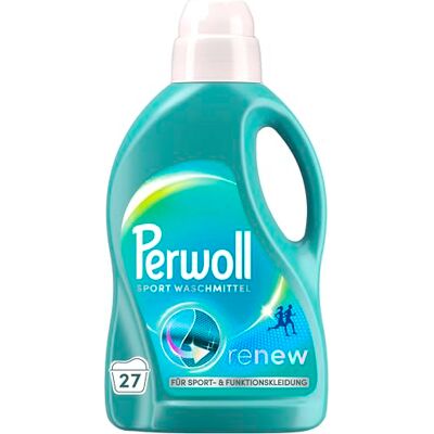 Perwoll Sport Waschmittel (27 Waschladungen), Hygiene Waschmittel reinigt sanft, entfernt schlechte Gerüche & erhält die Elastizität, für Sport- und Funktionskleidung, mit Dreifach-Renew-Technologie Perwoll Sport Waschmittel (27 Waschladungen), Hygiene Waschmittel reinigt sanft, entfernt schlechte Gerüche & erhält die Elastizität, für Sport- und Funktionskleidung, mit Dreifach-Renew-Technologie