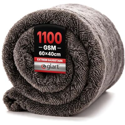 Glart 44TW6 Auto Trockentuch XXL grau – 60x40 cm Mikrofasertuch Auto, extrem saugstarkes Tuch zum kratzfreien Trocknen von Lack, Glas, Felgen, außen & innen – für Autopflege, Motorrad, Boot, Haushalt Glart 44TW6 Auto Trockentuch XXL grau – 60x40 cm Mikrofasertuch Auto, extrem saugstarkes Tuch zum kratzfreien Trocknen von Lack, Glas, Felgen, außen & innen – für Autopflege, Motorrad, Boot, Haushalt