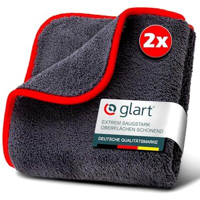 Glart 42TP Mikrofasertuch Set – 2 Tücher à 40x40 cm – fusselfrei & streifenfrei – Reinigungstuch für Hochglanzfronten, Glas, Spiegel, Lackflächen, Küche, Möbelpflege, empfindliche Oberflächen Glart 42TP Mikrofasertuch Set – 2 Tücher à 40x40 cm – fusselfrei & streifenfrei – Reinigungstuch für Hochglanzfronten, Glas, Spiegel, Lackflächen, Küche, Möbelpflege, empfindliche Oberflächen