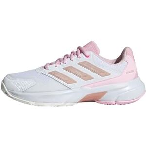 Adidas Damen Courtjam Control 3 Tennis Shoes, Cloud White/Silver Metallic/Lucid Pink, 42 EU Adidas Damen Courtjam Control 3 Tennis Shoes, Cloud White/Silver Metallic/Lucid Pink, 42 EU