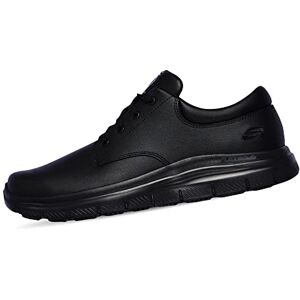 Skechers Herren Flex Advantage Sr Fourche Casual Shoes, Black Leather, 46 EU Skechers Herren Flex Advantage Sr Fourche Casual Shoes, Black Leather, 46 EU