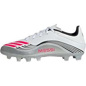 Adidas Unisex F50 Messi Club Firm Ground/Multi Ground Football Boots, Cloud White/Lucid Red/Silver Metallic, 42 EU Adidas Unisex F50 Messi Club Firm Ground/Multi Ground Football Boots, Cloud White/Lucid Red/Silver Metallic, 42 EU