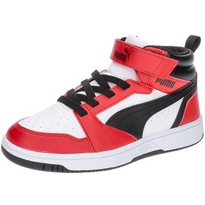 Puma Unisex Kinder Rebound V6 Mid Ac+ Ps Sneaker, White Black for All Time Red, 34 EU Puma Unisex Kinder Rebound V6 Mid Ac+ Ps Sneaker, White Black for All Time Red, 34 EU