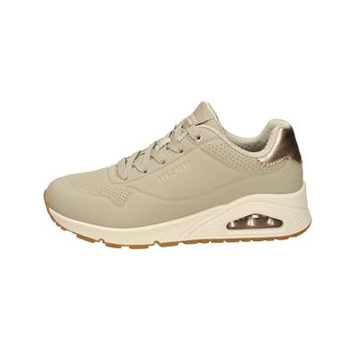 Skechers Damen Uno Golden Air Turnschuhe, Taupe Durabuck/Silver Trim, 38 EU Skechers Damen Uno Golden Air Turnschuhe, Taupe Durabuck/Silver Trim, 38 EU