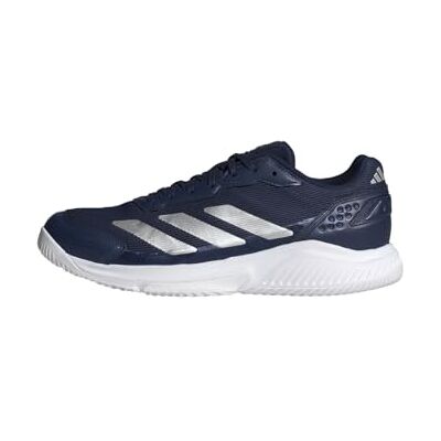 Adidas Herren Courtquick Mens Padel Shoes, Dark Blue/Silver Met./FTWR White, 43 1/3 EU Adidas Herren Courtquick Mens Padel Shoes, Dark Blue/Silver Met./FTWR White, 43 1/3 EU