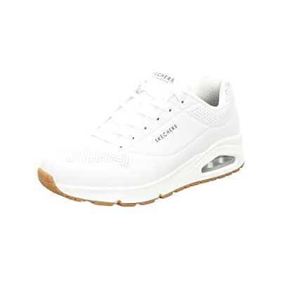 Skechers Herren Uno Stand On Air Sneaker, White Durabuck Trim, 42.5 EU Skechers Herren Uno Stand On Air Sneaker, White Durabuck Trim, 42.5 EU