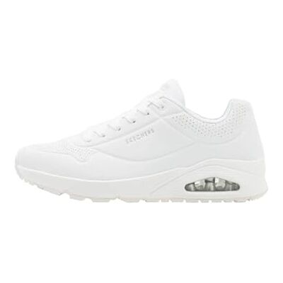 Skechers Herren Uno Stand On Air Turnschuhe, White Durabuck / Mesh, 42.5 EU Skechers Herren Uno Stand On Air Turnschuhe, White Durabuck / Mesh, 42.5 EU
