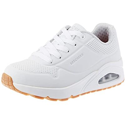 Skechers Jungen Uno Stand on Air Sneaker, White Synthetic Trim, 36.5 EU Skechers Jungen Uno Stand on Air Sneaker, White Synthetic Trim, 36.5 EU
