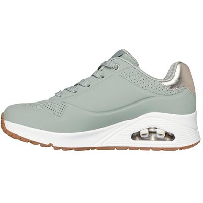 Skechers Damen Uno Golden Air Turnschuhe, Sage Durabuck/Silver Trim, 38 EU Skechers Damen Uno Golden Air Turnschuhe, Sage Durabuck/Silver Trim, 38 EU