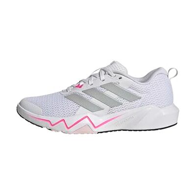 Adidas Damen Rapidmove Go Training Shoes, FTWR White/Silver Met./Lucid Pink, 40 EU Adidas Damen Rapidmove Go Training Shoes, FTWR White/Silver Met./Lucid Pink, 40 EU
