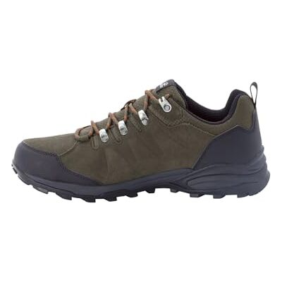 Jack Wolfskin Herren Refugio Texapore Low M Walking-Schuhe, Khaki / Phantom, 44 EU Jack Wolfskin Herren Refugio Texapore Low M Walking-Schuhe, Khaki / Phantom, 44 EU