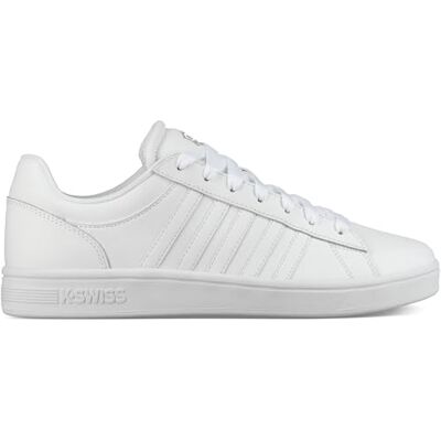 K-Swiss Herren Court Winston Sneaker, White/White, 41 EU K-Swiss Herren Court Winston Sneaker, White/White, 41 EU