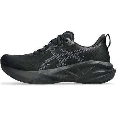 ASICS Herren NOVABLAST 5 Laufschuhe, Schwarz, Grau (Black/Carrier Grey), 44 EU ASICS Herren NOVABLAST 5 Laufschuhe, Schwarz, Grau (Black/Carrier Grey), 44 EU