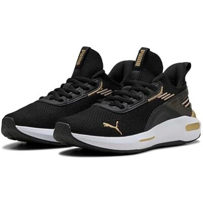 Puma Unisex Softride Enzo 5 Hype Road Running Shoe, Schwarz Gold, 38 EU Puma Unisex Softride Enzo 5 Hype Road Running Shoe, Schwarz Gold, 38 EU