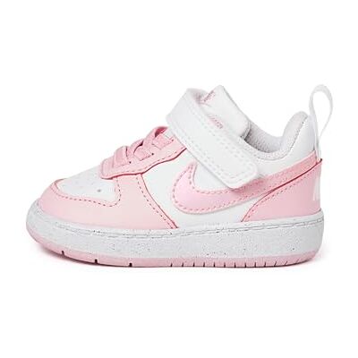 NIKE Unisex Kinder Court Borough Low Recraft (Td) Sneaker, White Pink Foam, 21 EU NIKE Unisex Kinder Court Borough Low Recraft (Td) Sneaker, White Pink Foam, 21 EU