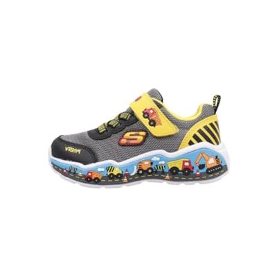 Skechers Baby Jungen Play Scene Turnschuhe, Black & Gray Textile/ Synthetic/ Yellow Trim, 24 EU Skechers Baby Jungen Play Scene Turnschuhe, Black & Gray Textile/ Synthetic/ Yellow Trim, 24 EU