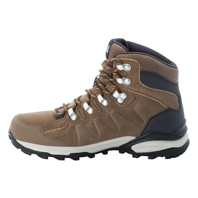 Jack Wolfskin Damen Refugio Texapore Mid W, Brown / Apricot, 39 EU Jack Wolfskin Damen Refugio Texapore Mid W, Brown / Apricot, 39 EU