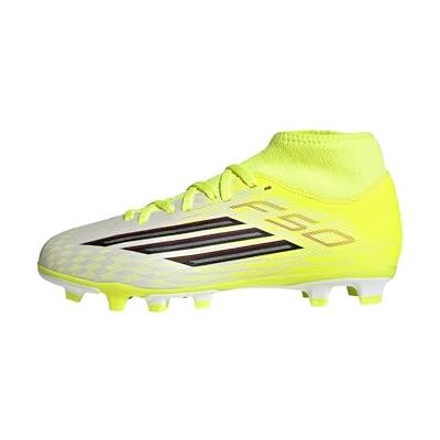 Adidas Unisex Kinder F50 Club Mid Firm Ground/Multi Ground Football Boots Kids, Team solar Yellow 2/core Black/Lucid red, 31 EU Adidas Unisex Kinder F50 Club Mid Firm Ground/Multi Ground Football Boots Kids, Team solar Yellow 2/core Black/Lucid red, 31 EU