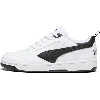 Puma Rebound V6 Low Unisex Sneaker , White Black Black, 40 EU Puma Rebound V6 Low Unisex Sneaker , White Black Black, 40 EU