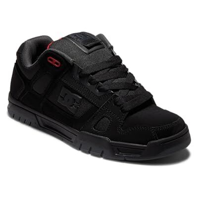 DC Shoes Herren Stag Sneaker, Black Grey Red, 42.5 EU DC Shoes Herren Stag Sneaker, Black Grey Red, 42.5 EU