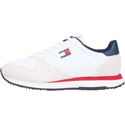 Tommy Jeans Herren Runner Sneaker Eva Low Top, Mehrfarbig (RWB), 43 Tommy Jeans Herren Runner Sneaker Eva Low Top, Mehrfarbig (RWB), 43