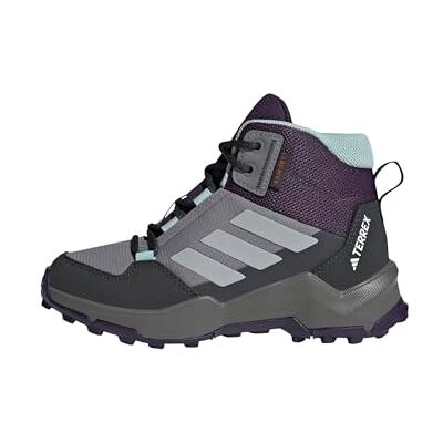 Adidas Unisex Kinder Terrex AX4R MID RAIN.RDY Hiking Shoes, Grey Three/Grey Two/semi Flash Aqua, 36 2/3 EU Adidas Unisex Kinder Terrex AX4R MID RAIN.RDY Hiking Shoes, Grey Three/Grey Two/semi Flash Aqua, 36 2/3 EU