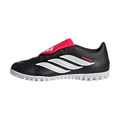 Adidas Unisex Predator Club Fold-Over Tongue Turf Football Shoes, Core Black/FTWR White/Lucid Red, 42 2/3 EU Adidas Unisex Predator Club Fold-Over Tongue Turf Football Shoes, Core Black/FTWR White/Lucid Red, 42 2/3 EU