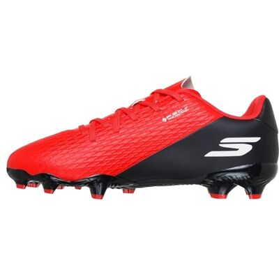 Skechers Jungen Skx_2 Jr Youth Mg Football Cleats Lightweight Breathable with Precise Ball Control Turnschuhe, Red Synthetic/Black Trim, 37 EU Skechers Jungen Skx_2 Jr Youth Mg Football Cleats Lightweight Breathable with Precise Ball Control Turnschuhe, Red Synthetic/Black Trim, 37 EU