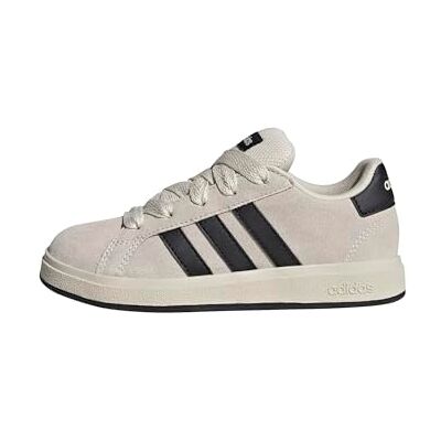 Adidas Unisex Kinder Grand Court 00S Kids Shoes, Wonder White/Core Black/Cloud White, 37 1/3 EU Adidas Unisex Kinder Grand Court 00S Kids Shoes, Wonder White/Core Black/Cloud White, 37 1/3 EU
