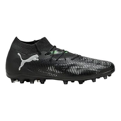 Puma Future 8 Match MG, Unisex Fussballschuh, Black- Silver-Fluo Green, Puma Future 8 Match MG, Unisex Fussballschuh, Black- Silver-Fluo Green,