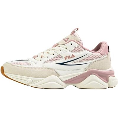 FILA Damen Sneaker RECADE mit Materialmix, Mehrfarbig (Turtledove-Mauve Chalk), 39 FILA Damen Sneaker RECADE mit Materialmix, Mehrfarbig (Turtledove-Mauve Chalk), 39