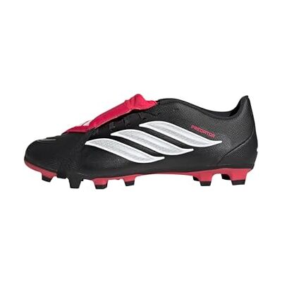 Adidas Unisex Predator Club Fold-Over Tongue Firm Ground/Multi Ground Football Boots Shoes, Core Black/FTWR White/Lucid Red, 40 EU Adidas Unisex Predator Club Fold-Over Tongue Firm Ground/Multi Ground Football Boots Shoes, Core Black/FTWR White/Lucid Red, 40 EU