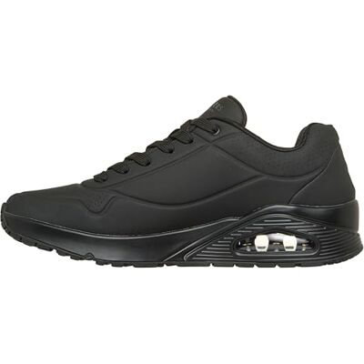 Skechers Herren UNO-Stand on Air Sneaker, Schwarz/Schwarz, 12 Wide Skechers Herren UNO-Stand on Air Sneaker, Schwarz/Schwarz, 12 Wide