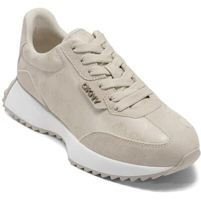DKNY Damen Naples-LACE UP Sneakers Sneaker, Bone, 38.5 EU DKNY Damen Naples-LACE UP Sneakers Sneaker, Bone, 38.5 EU