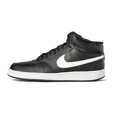 NIKE Herren Court Vision Mid Next Nature Sneaker, 001 Black White, 45 EU NIKE Herren Court Vision Mid Next Nature Sneaker, 001 Black White, 45 EU