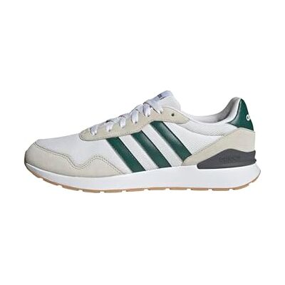 Adidas Herren Run 60S 4.0 Shoes, FTWR White/Collegiate Green/Grey One, 44 EU Adidas Herren Run 60S 4.0 Shoes, FTWR White/Collegiate Green/Grey One, 44 EU