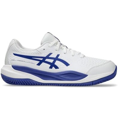 ASICS Jungen Gel-Resolution X Gs Clay Sneaker, White Dark Cobalt, 40 EU ASICS Jungen Gel-Resolution X Gs Clay Sneaker, White Dark Cobalt, 40 EU