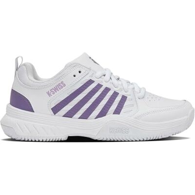 K-Swiss Damen Court Express 2 Clay Tennis Shoe, White Purple Haze Neon Lavender, 42 EU K-Swiss Damen Court Express 2 Clay Tennis Shoe, White Purple Haze Neon Lavender, 42 EU
